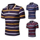 Contrast Stripe Short Sleeve Polo Shirt