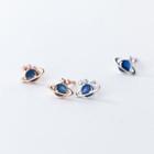 Planet Sterling Silver Earring