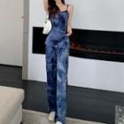 Tie-dyed Camisole Top / Wide-leg Pants