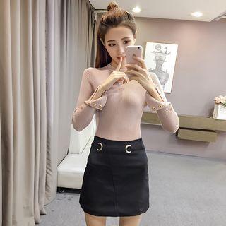Buttoned Long Sleeve Sweater