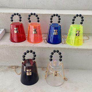 Top Handle Acrylic Crossbody Bag