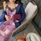 Lace Printed Vest Dress