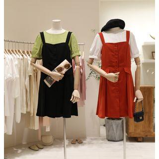 Short-sleeve Plain T-shirt / Jumper Dress
