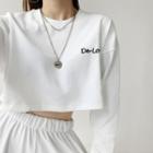 Embroidered Loose-fit Crop T-shirt