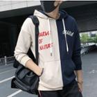 Letter Two-tone Hoodie