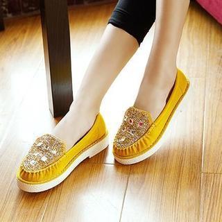 Embellished Loafers