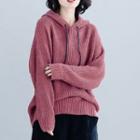 Hooded Sweater Red - One Size