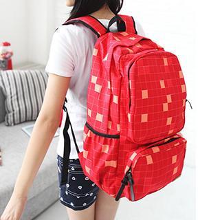 Check Canvas Backpack