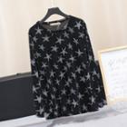 Long-sleeve Star Pattern T-shirt