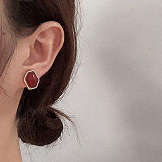 Retro Acrylic Hexagon Earring