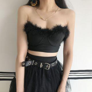 Furry Tube Top
