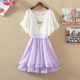 Frilled Chiffon Dress