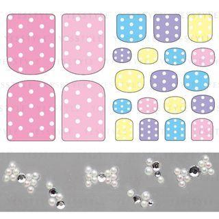 Lacolaran - Nail Make (#20 Sweet Dots) 1 Set