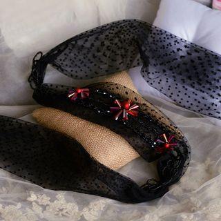 Wedding Embellished Mesh Headband
