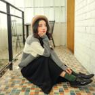 Two-tone Mock Neck Sweater