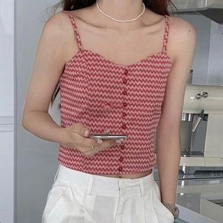 Curve-striped Camisole Top