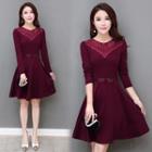 Rhinestone A-line Dress