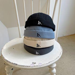 Alphabet Embroidered Brimless Hat