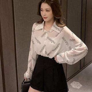 Lettering Blouse / Camisole Top