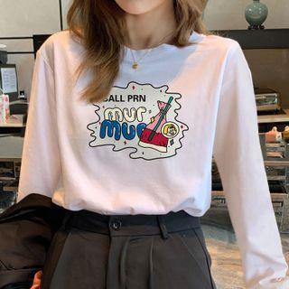 Cartoon Print Cotton Top