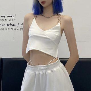 Chain Strap Halter Neck Top