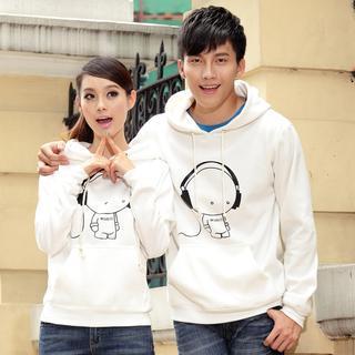 Print Hooded Pullover (his &#8260; Hers)