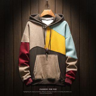 Couple-matching Color-block Hoodie