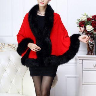 Fluffy Trim Cape