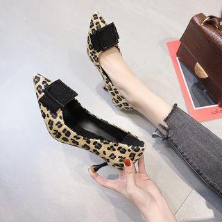 Leopard Print Pointed High Heel Pumps