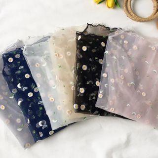 Floral Printed Lace Top