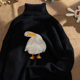 Cartoon Embroidered Sweater (various Designs)
