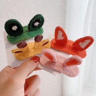 Knit Animal Ear Hair Clip