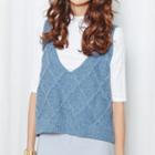 Check Knit Vest
