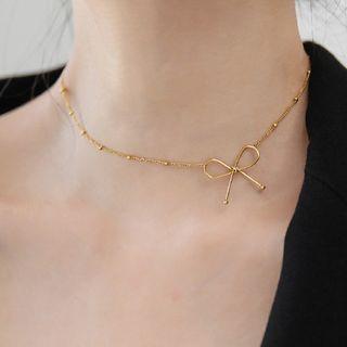Stainless Steel Bow Choker