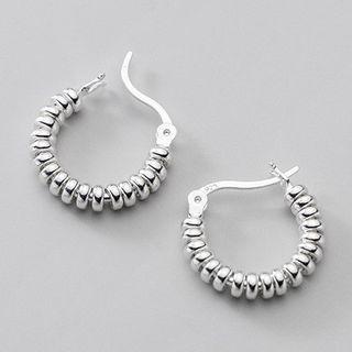 Hoop Earring 1 Pair - Hoop Earring - Silver - One Size