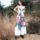 Sleeveless Printed Wide Leg Jumpsuit
