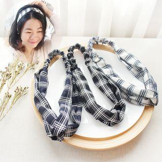 Plaid Criss Cross Headband