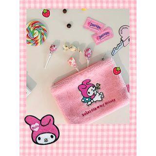 Rolarola X My Melody Pink Fleece Pouch (s) Pink - One Size