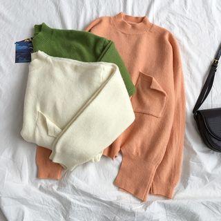 Asymmetric Pocketed Sweater