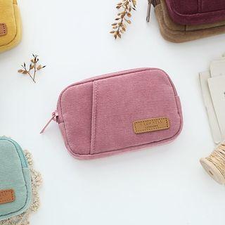 Ithinkso-corduroy Zip Pouch