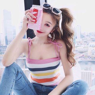 Striped Cami Top / Short-sleeve T-shirt