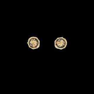 Gold Leaf Alloy Earring 1 Pair - Gold - One Size