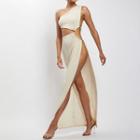 Asymmetrical Sleeveless Maxi Dress