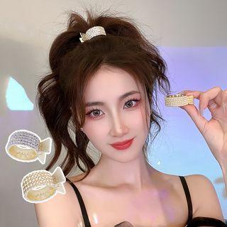 Rhinestone Faux Pearl Alloy Hair Clamp