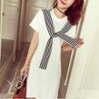 Short-sleeve A-line Dress (various Designs)
