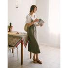 Linen Boxy-fit Long Overall Dress