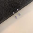 Ball Drop Ear Stud 1 Pair - 925 Silver - One Size