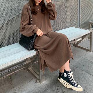 Corduroy Sweatshirt Dress