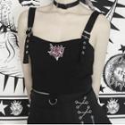 Embroidered Buckled Camisole Top Black - One Size