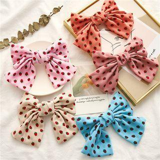 Strawberry Bow Hair Clip